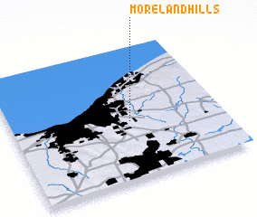3d view of Moreland Hills