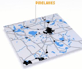 3d view of Pine Lakes