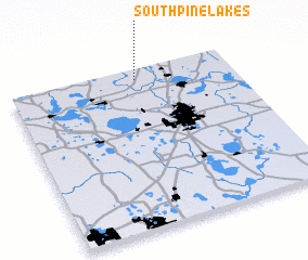 3d view of South Pine Lakes