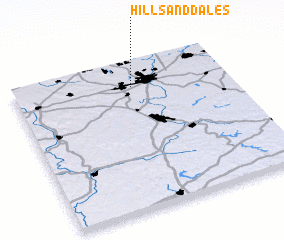 3d view of Hills and Dales