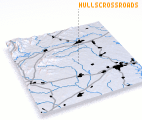 3d view of Hulls Crossroads