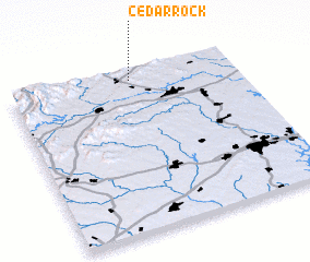 3d view of Cedar Rock