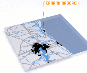 3d view of Fernandina Beach