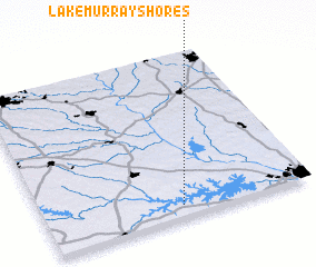 3d view of Lake Murray Shores