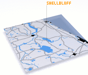 3d view of Shell Bluff