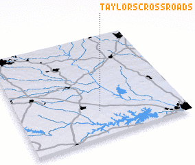 3d view of Taylors Crossroads