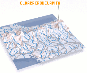 3d view of El Barrero de la Pita