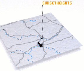 3d view of Sunset Heights