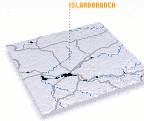 3d view of Island Branch