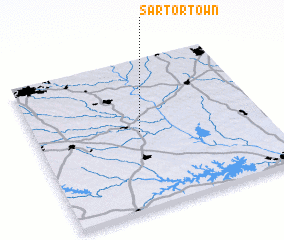 3d view of Sartor Town