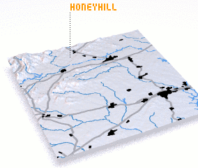 3d view of Honey Hill