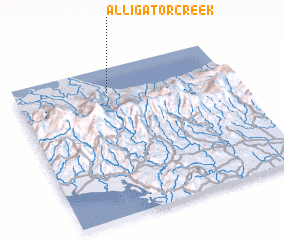 3d view of Alligator Creek