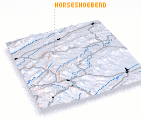 3d view of Horseshoe Bend