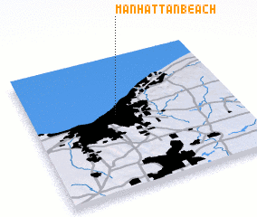 3d view of Manhattan Beach