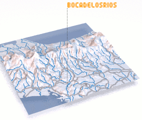 3d view of Boca de los Ríos