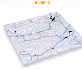 3d view of Wyoming