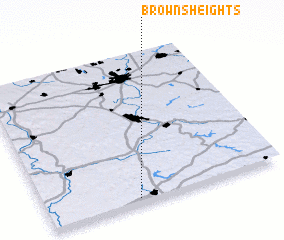 3d view of Browns Heights