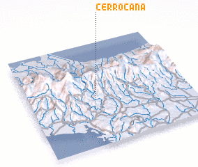 3d view of Cerro Caña