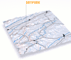 3d view of Dry Fork