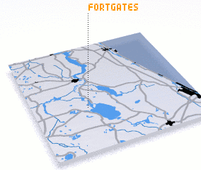 3d view of Fort Gates