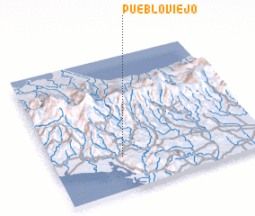 3d view of Pueblo Viejo