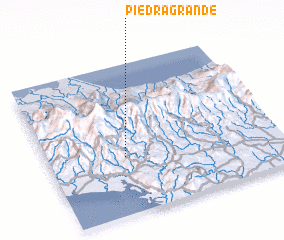 3d view of Piedra Grande