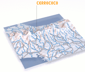 3d view of Cerro Coco