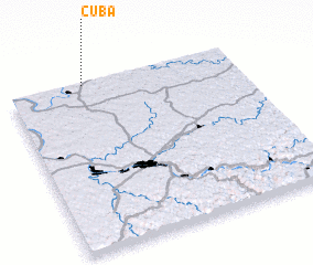 3d view of Cuba