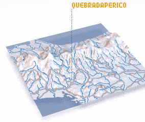 3d view of Quebrada Perico