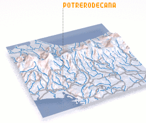 3d view of Potrero de Caña