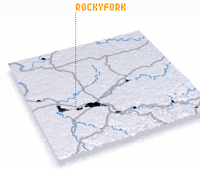 3d view of Rocky Fork