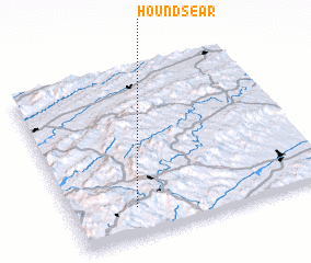 3d view of Hounds Ear