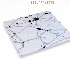3d view of West Lafayette