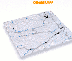 3d view of Cedar Bluff