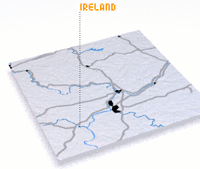 3d view of Ireland