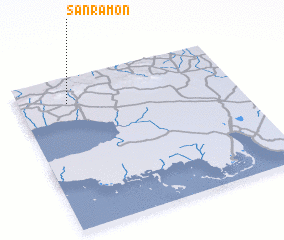 3d view of San Ramón