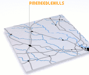 3d view of Pine Needle Hills