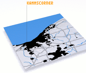 3d view of Kamms Corner