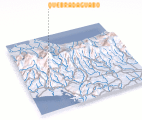 3d view of Quebrada Guabo