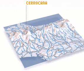 3d view of Cerro Caña