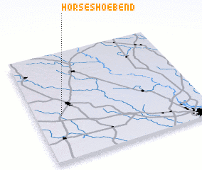 3d view of Horseshoe Bend