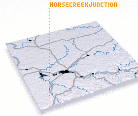 3d view of Horse Creek Junction