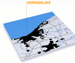 3d view of Chippewa Lake