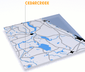 3d view of Cedar Creek