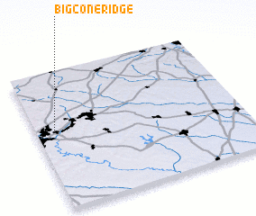 3d view of Big Cone Ridge