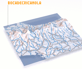 3d view of Boca de Cricamola