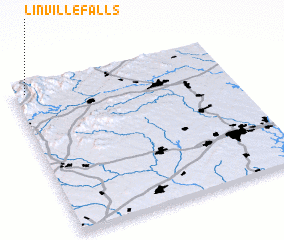 3d view of Linville Falls