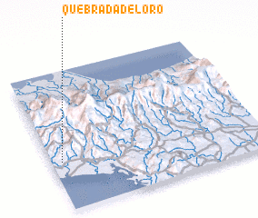 3d view of Quebrada de Loro