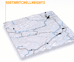 3d view of North Mitchell Heights