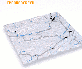 3d view of Crooked Creek